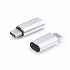 Adapter Ładowarki iPhone/USB Typ C Srebrny - 138759