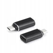Adapter ładowarki Typ C - Micro USB Czarny - 138776