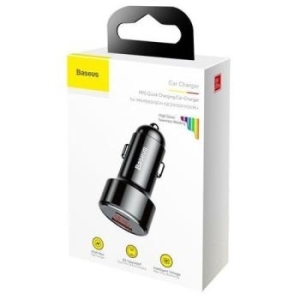 Ładowarka samochodowa USB Baseus Magic Series PPS 1xUSB QC 3.0 + USB Typ C PD QC 4.0 Czarny - 141907