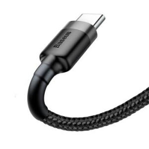 Kabel USB Typ C Baseus Cafule 2A 3m Czarny/Szary - 144044