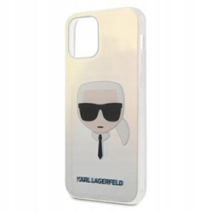Markowy Hard Case Karl Lagerfeld Iridescent Karl`s Head Apple iPhone 12 /12 Pro Wzór - 187092