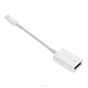 Adapter OTG USB na iPhone Lightning Biały - 146326