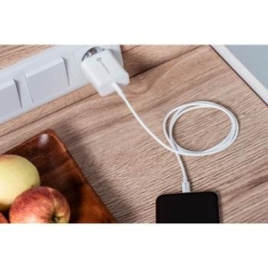 Ładowarka Sieciowa USB Typ C Forcell 3A 25W z funkcją ładowania PD i QC 4.0 + Kabel USB Typ C Biały - 206790