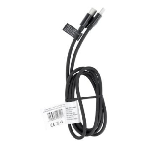 Kabel USB Typ C - USB Typ C Power Delivery PD60W 3A C296 1m (długa końcówka 8mm) Czarny - 147871