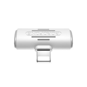 Adapter Audio Lightning na 2x Lightning Borofone BV6 Biały - 147914