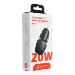 Ładowarka Samochodowa USB Typ C QWE CARBON 3.0 PD20W Czarny - 148759