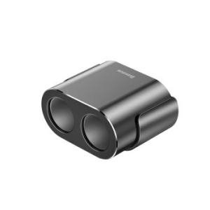 Rozgałęźnik gniazda zapalniczki Baseus 80W + ładowarka samochodowa 2xUSB 3,1A Czarny - 149658