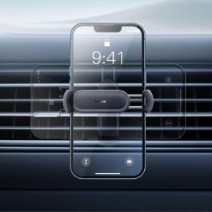 Uchwyt nawiew Baseus Steel Cannon 2 Czarny - 150137