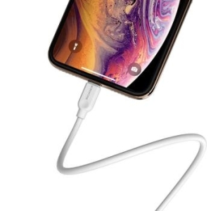Kabel iPhone Lightning Borofone BX14 LinkJet 2,4A 2m Biały - 150878