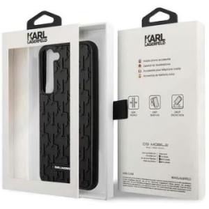 Markowy Hard Case Karl Lagerfeld Rubber Mono Logo Plate Samsung Galaxy S23 Czarny - 151931