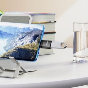 Adapter OTG ze złącza Typ C do USB A (żeński) Hoco UA17 Czarny - 152059