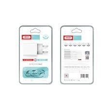 Ładowarka Sieciowa 2xUSB XO L65 2.4A + Kabel iPhone Lightning Biały - 152203