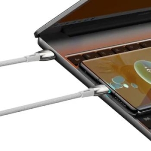 Kabel Typ C do Typ C Baseus Glimmer Series PD 100W 1m Biały - 152423