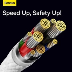 Kabel Typ C do Typ C Baseus Glimmer Series PD 100W 1m Biały - 152425