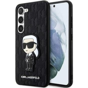 Markowy Hard Case Karl Lagerfeld Saffiano Monogram Ikonik Samsung Galaxy S23 Czarny - 154253