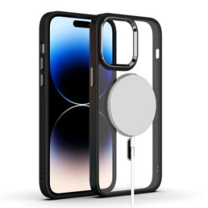 Magnetic Clear Case Apple iPhone 14 Łososiowy - 155409