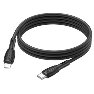 Kabel USB Typ C na iPhone Lightning Borofone BX86 Advantage PD 20W 1m Czarny - 155414
