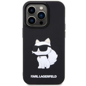 Markowy Hard Case Karl Lagerfeld Rubber Choupette 3D Apple iPhone 14 Pro Max Czarny - 155416