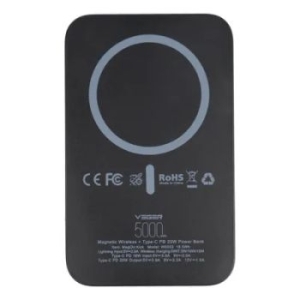 Power Bank 5 000mAh z ładowaniem indukcyjnym kompatybilny z MagSafe Veger MagOn Kick PD 20W Czarny - 155825