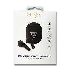Słuchawki Bluetooth Stereo TWS Guess Triangle Logo + Stacja dokująca Czarny - 188927
