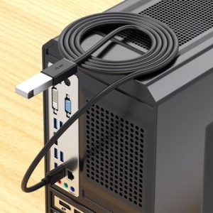 Kabel przedłużacz - USB na USB 3.0 1m Czarny - 156283