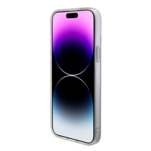 Markowy Hard Case Guess IML Iridescent Magsafe Apple iPhone 15 Fioletowy - 189399