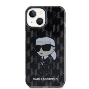 Markowy Hard Case Karl Lagerfeld Monogram Ikonik Apple iPhone 15 Czarny - 158167