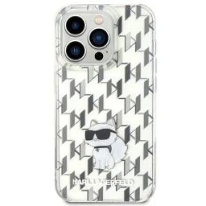 Markowy Hard Case Karl Lagerfeld Monogram Choupette Apple iPhone 15 Pro Max Przezroczysty - 158492
