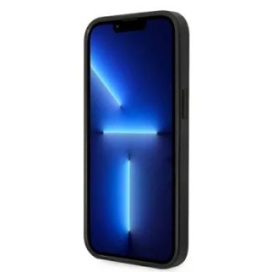 Markowy Hard Case Karl Lagerfeld Saffiano With Karl Head Patch Apple iPhone 14 Srebrny - 158759