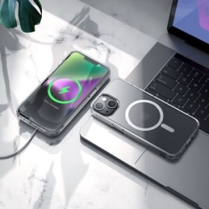 Markowy Silikon Borofone BI5 Ice Shield Magnetic Apple iPhone 15 Plus Przezroczysty - 159253