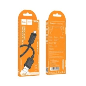Kabel Micro USB 2,4A Hoco Leader X94 Czarny - 159433