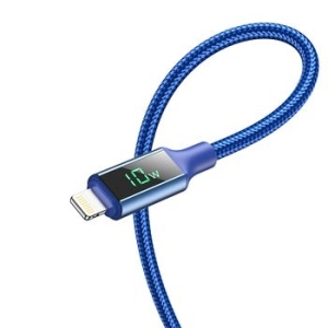 Kabel iPhone Lightning Borofone BU32 Exclusive 2,4A 1,2m Niebieski - 160291
