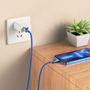 Kabel iPhone Lightning Borofone BU32 Exclusive 2,4A 1,2m Niebieski - 160292