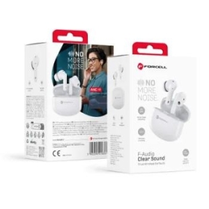 Słuchawki Bluetooth Forcell F-Audio TWS CLEAR Sound Biały - 160700