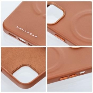 Leather Mag Case Apple iPhone 15 Brązowy - 161512