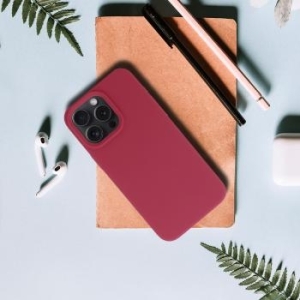 Silicone Lite Case Xiaomi Redmi Note 8 Pro Bordowy - 162532