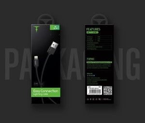 Kabel USB Typ C T-Phox Nets 0,3m 3A Czarny - 162577