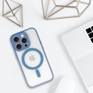 Acrylic Color Magsafe Case Apple iPhone 15 Pro Jasny Niebieski - 163254
