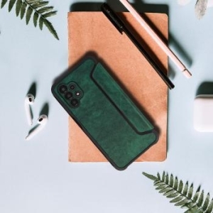 Razor Leather Book Samsung Galaxy S23 Ciemny Zielony - 163806