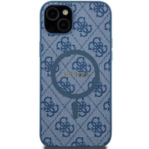 Markowy Hard Case Guess 4G Ring Classic Logo Apple iPhone 15 Plus Niebieski - 201837