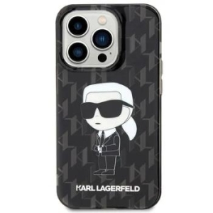 Markowy Hard Case Karl Lagerfeld Ikonik Monogram Apple iPhone 15 Pro Max Czarny - 164066