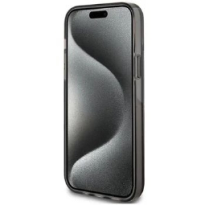 Markowy Hard Case Guess Liquid Glitter Gold Stripes Apple iPhone 15 Czarny - 201846