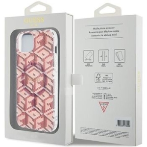 Markowy Hard Case Guess IML GCUBE Apple iPhone 15 Plus Różowy - 201851