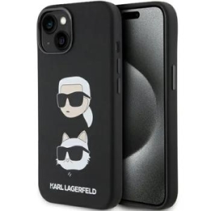 Markowy Hard Case Karl Lagerfeld Silicone KC Apple iPhone 15 Plus Czarny - 164069