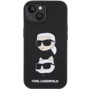Markowy Hard Case Karl Lagerfeld Silicone KC Apple iPhone 15 Plus Czarny - 164070