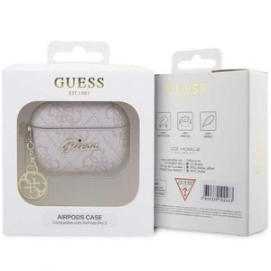 Markowe etui Guess 4G Charm Collection Airpods Pro 2 Cover Różowy - 201867