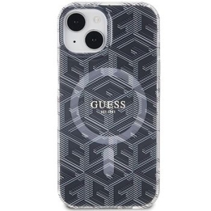 Markowy Hard Case Guess IML GCUBE Apple iPhone 15 Czarny - 201877