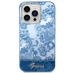 Markowy Hard Case Guess IML Electro Cam TDJ Apple iPhone 14 Pro Max Niebieski - 201881