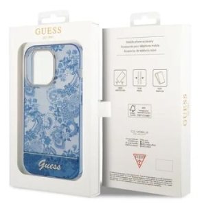 Markowy Hard Case Guess IML Electro Cam TDJ Apple iPhone 14 Pro Max Niebieski - 201883