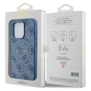 Markowy Hard Case Guess Magsafe 4G Ring Classic Logo Apple iPhone 14 Pro Max Niebieski - 201887